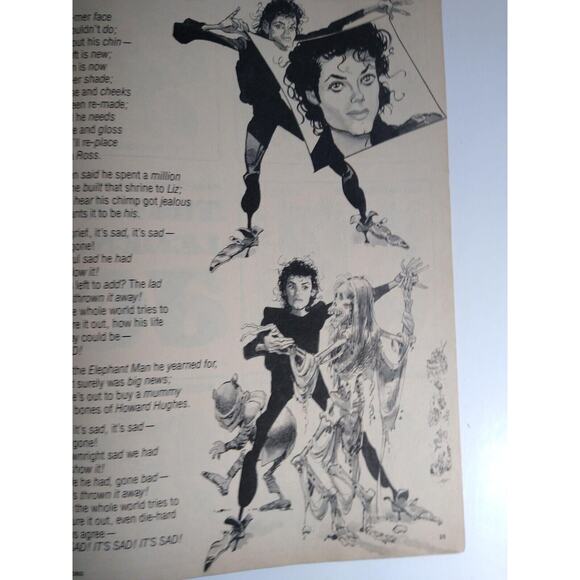 MAD Magazine March 1988 Michael Jackson Robocop Movie Bad Song Parody No 277 - Picture 6 of 8